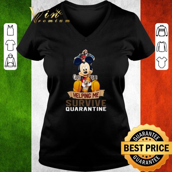 Official Mickey mouse captain morgan helping me survive quarantine shirt