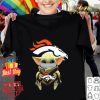 Baby Yoda Mask Denver Broncos Coronavirus shirt