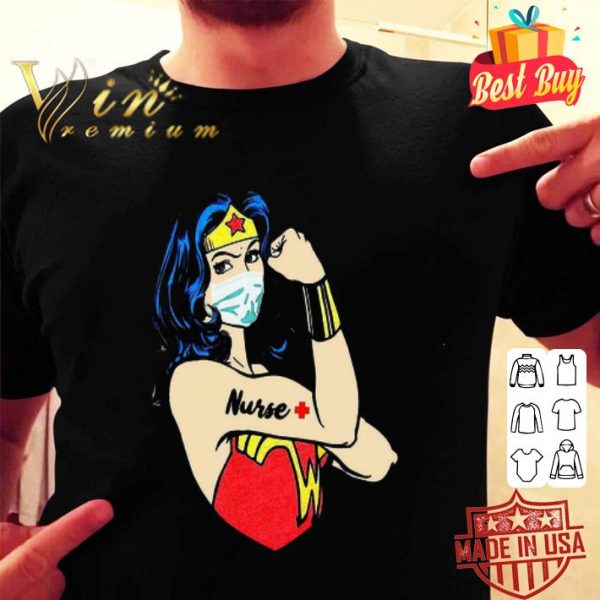 Strong Wonder Woman mask Nurse Coronavirus shirt