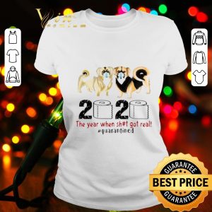 Tibetan Spaniel 2020 the year when shit got real quarantined Coronavirus shirt