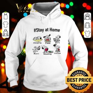 Snoopy #stay at home sleeping food work music reading coffee shirt