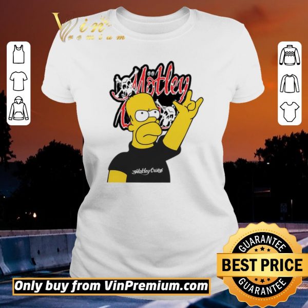 Top Homer Simpson Motley crue shirt sweater