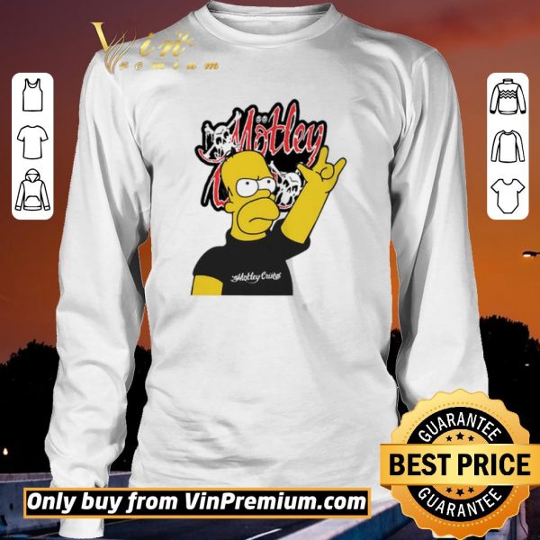 Top Homer Simpson Motley crue shirt sweater