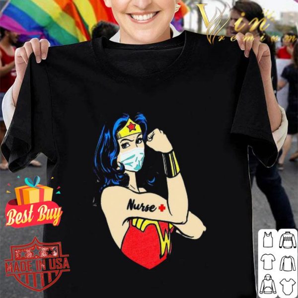 Strong Wonder Woman mask Nurse Coronavirus shirt
