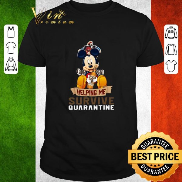 Official Mickey mouse captain morgan helping me survive quarantine shirt