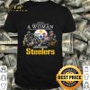Never underestimate a woman understands football love Steelers shirt