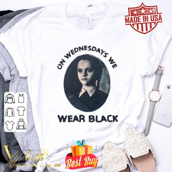 Wednesday Addams On Wednesdays We Wear Black shirt