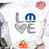 Glitter Love Mopar logo shirt