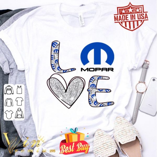 Glitter Love Mopar logo shirt