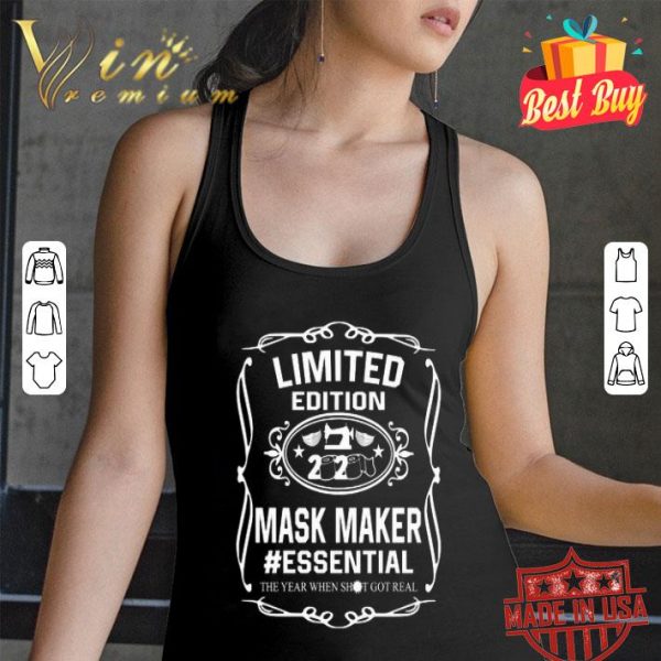 Limited Edition 2020 Mask Maker #essential Coronavirus shirt