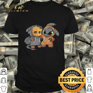 Baby Groot and Baby Toothless Marvel and Disney shirt