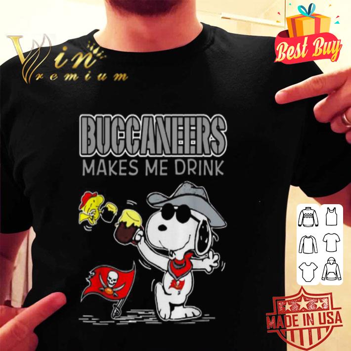 Snoopy Tampa Bay Buccaneers makes me drink honey shirt