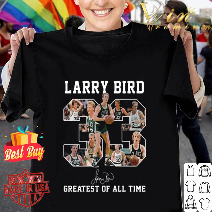 33 Larry Bird Boston Celtics signature Greatest of all time shirt