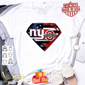 New York Giants and Ohio State Buckeyes inside Superman logo shirt