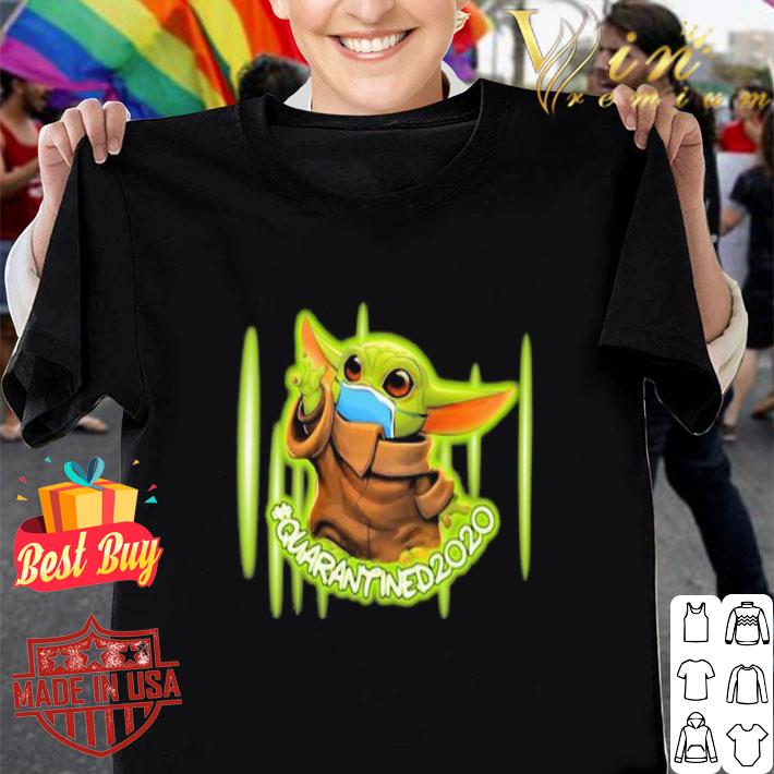 Baby Yoda mask quarantined 2020 Coronavirus shirt