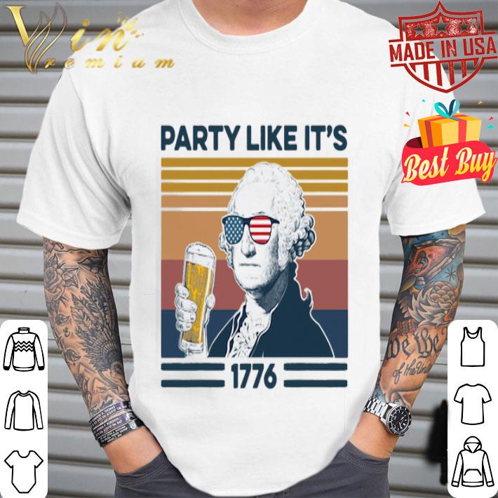 George Washington Party Like It’s 1776 Vintage shirt