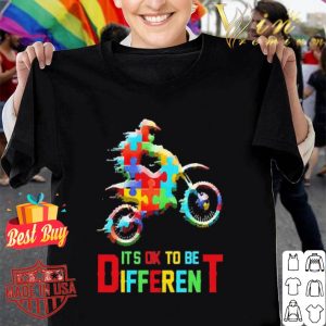 Autism awareness It’s ok to be different motorcycle shirt