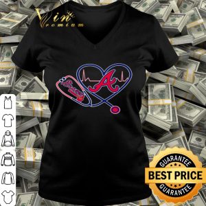 Atlanta Braves nurse stethoscope love heartbeat shirt