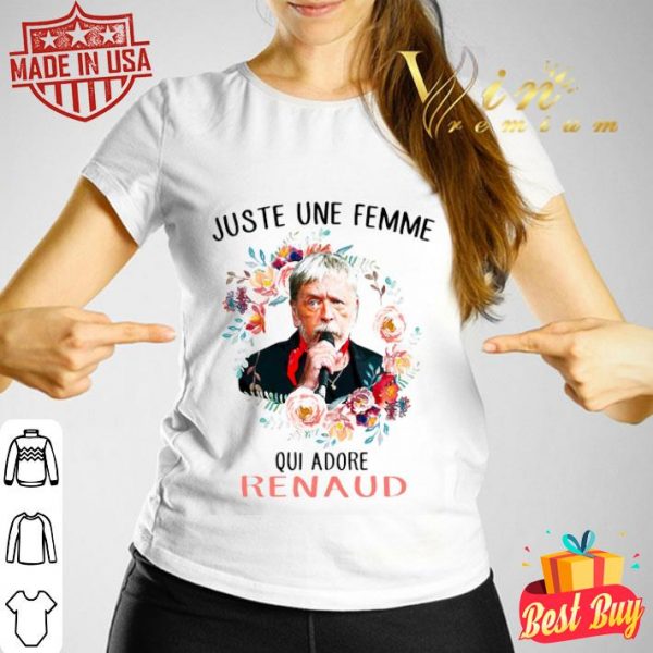 Christophe Maé Juste une femme qui adore renaud flower shirt