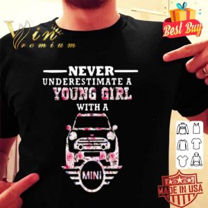 Never underestimate a young girl with a Mini Logo flowers shirt