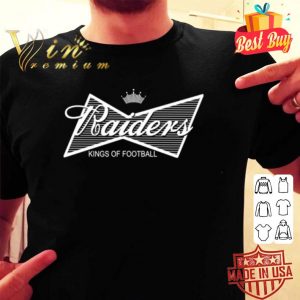 Budweiser Raiders kings of football shirt