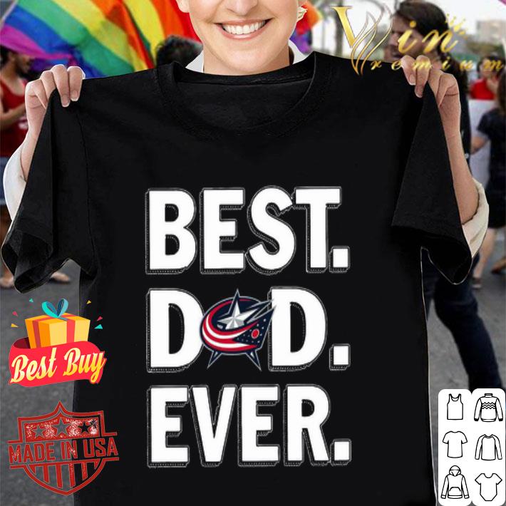 Logo Columbus Blue Jackets Best Dad Ever Father's Day shirt