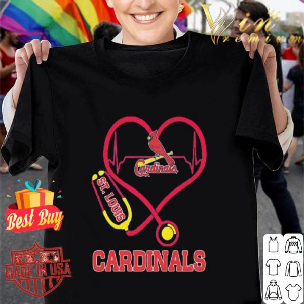 St. Louis Cardinals Stethoscope Heartbeat shirt