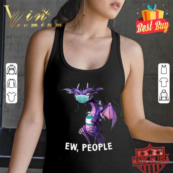 Purple dragon mask ew people Coronavirus shirt