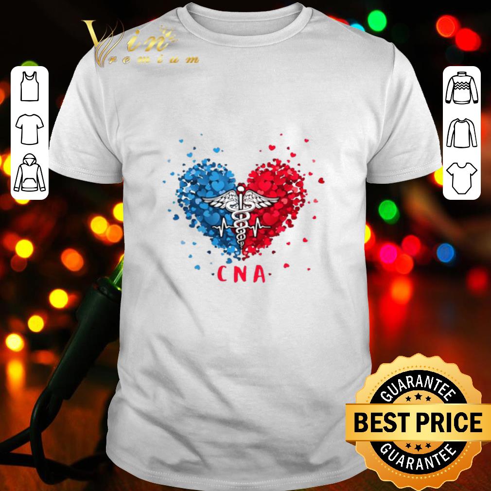 Proud CNA Medical Symbol Caduceus Heart shirt