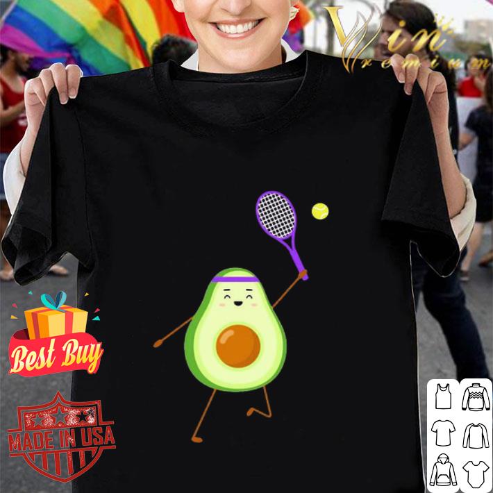 Avocado play tennis shirt