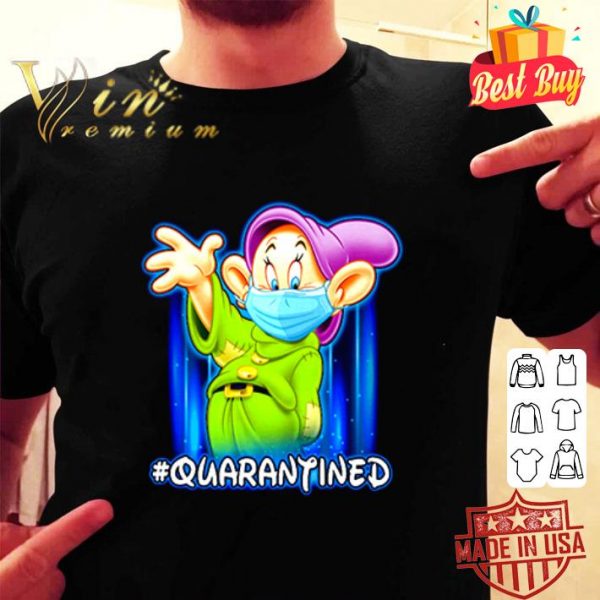 Disney Dopey Seven Dwarfs mask #quarantined Coronavirus shirt