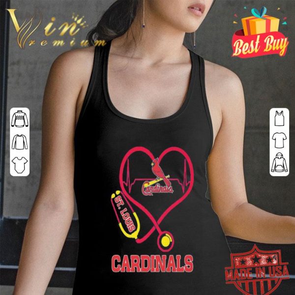 St. Louis Cardinals Stethoscope Heartbeat shirt