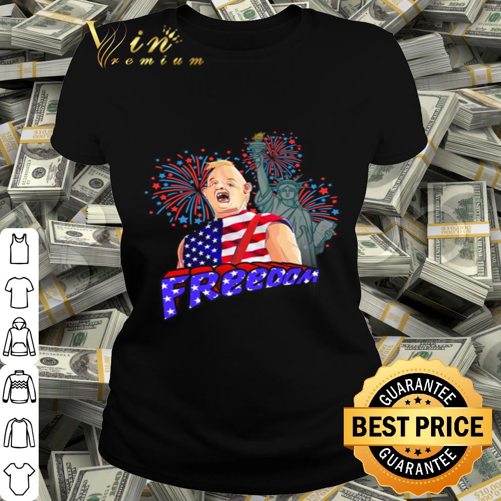 Firework Fat Kid American Flag Freedom 4th Of July shirt