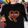 Love Motor Harley-Davison company heartbeat nurse stethoscope shirt