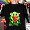 Baby Yoda hug PwC please remember stay 6 feet Coronavirus shirt