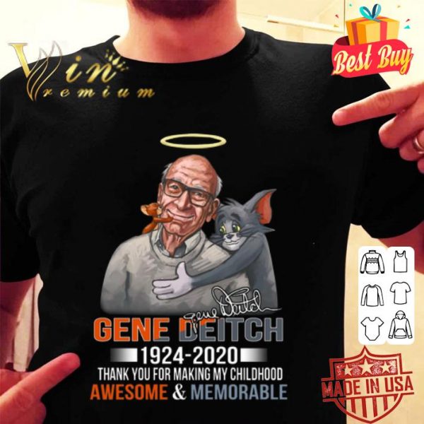 Gene Deitch Tom & Jerry Signature 1924 2020 Thank You For Making My Childhood shirt