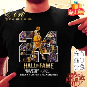 24 Hall Of Fame RIP Kobe Bryant 1978 2020 signature shirt