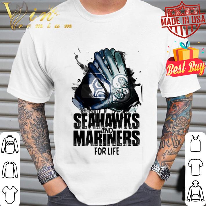 Logo Seattle Seahawks And Seattle Mariners For Life shirt