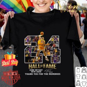 24 Hall Of Fame RIP Kobe Bryant 1978 2020 signature shirt