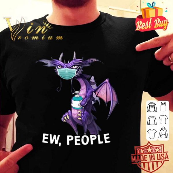 Purple dragon mask ew people Coronavirus shirt