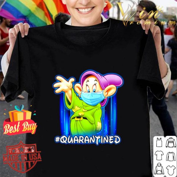 Disney Dopey Seven Dwarfs mask #quarantined Coronavirus shirt