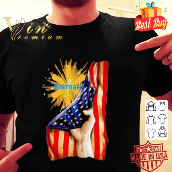 Walmart inside American flag independence day shirt