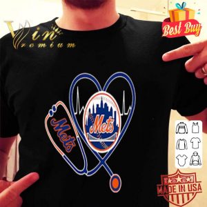 New York Mets Nurse Heartbeat Stethoscope shirt