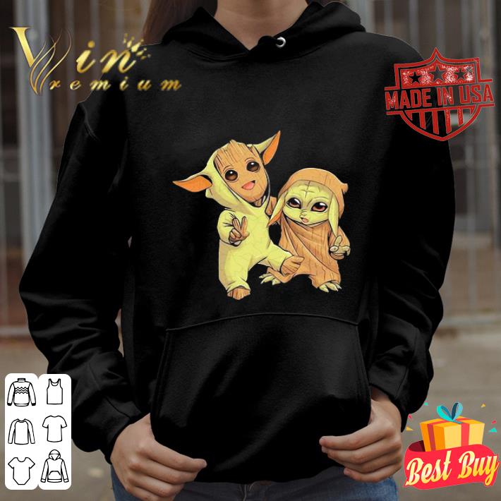 Star Wars Baby Groot and Baby Yoda shirt Star Wars Baby Groot and Baby Yoda shirt
