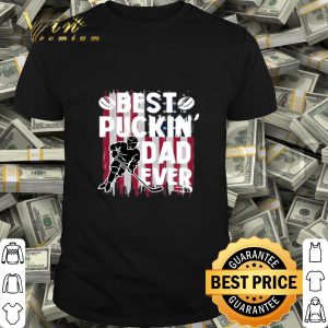 Best Puckin’ Dad Ever Hockey American flag father day shirt