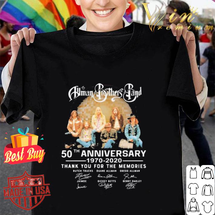 Human Brothers Band 50th Anniversary 1970 2020 Signatures shirt