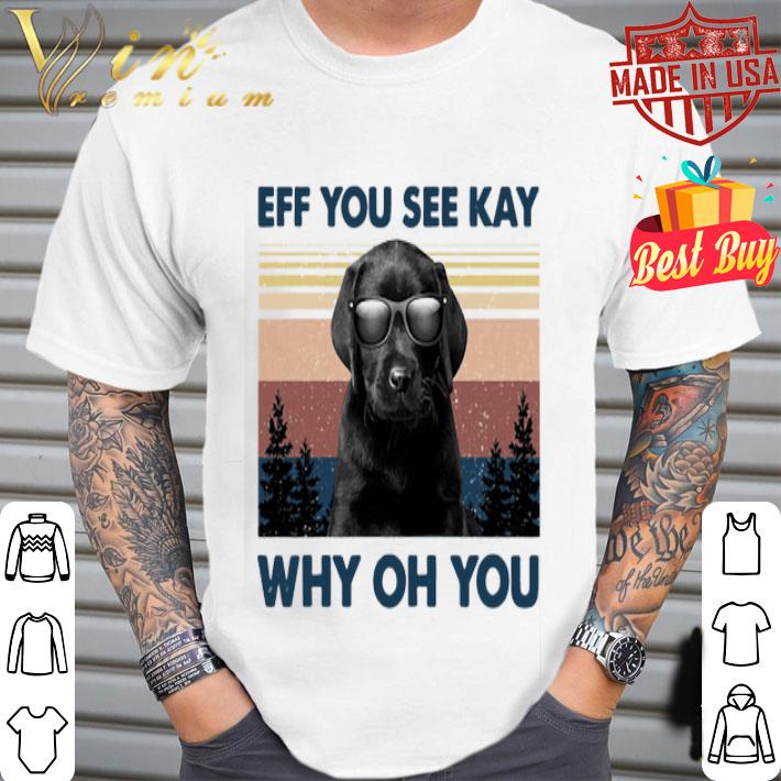 Black Labrador eff you see kay why oh you vintage shirt