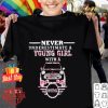 Never underestimate a young girl with a Mini Logo flowers shirt