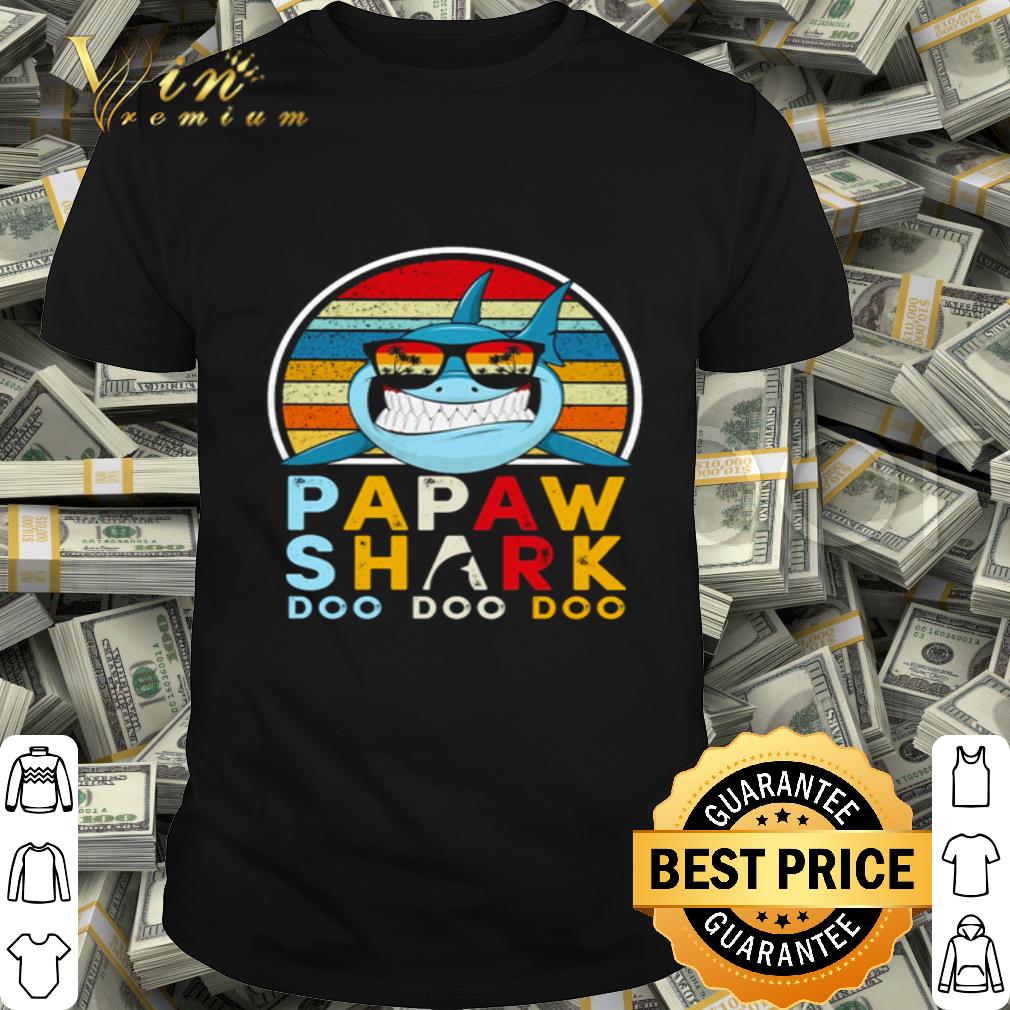 Papaw shark doo doo doo vintage shirt