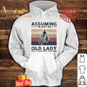 Spearfishing assuming I just an old lady was your first mistake vintage shirt